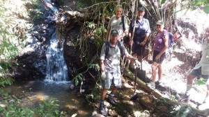 Tanekaha Falls..here are our Trackies, discovering, developing and maintaining new and exciting walking trails in Mangawhai