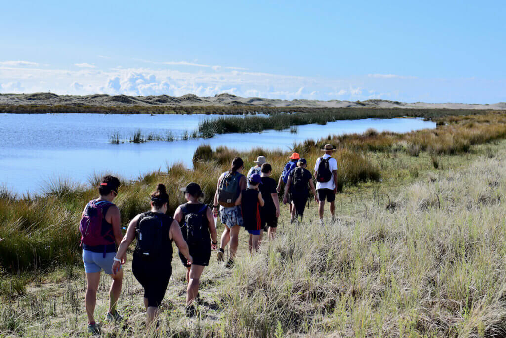 Around the lake on the Distal Spit